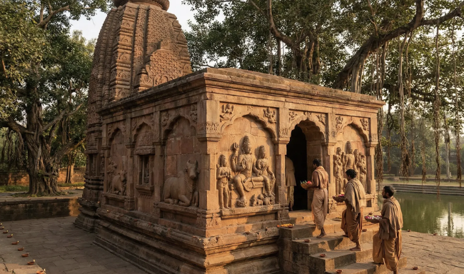 Buddhistischer Tempel, Sinnbild, AI generiert